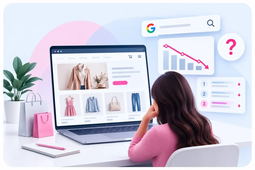 Fashion e-commerce website struggling with Google search rankings
