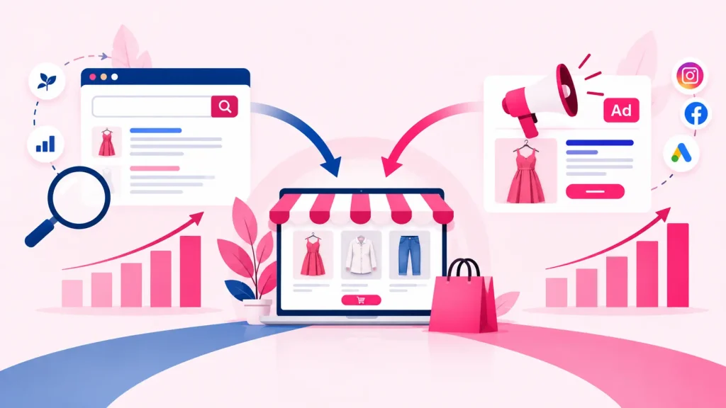 SEO and paid ads strategy for fashion ecommerce brands